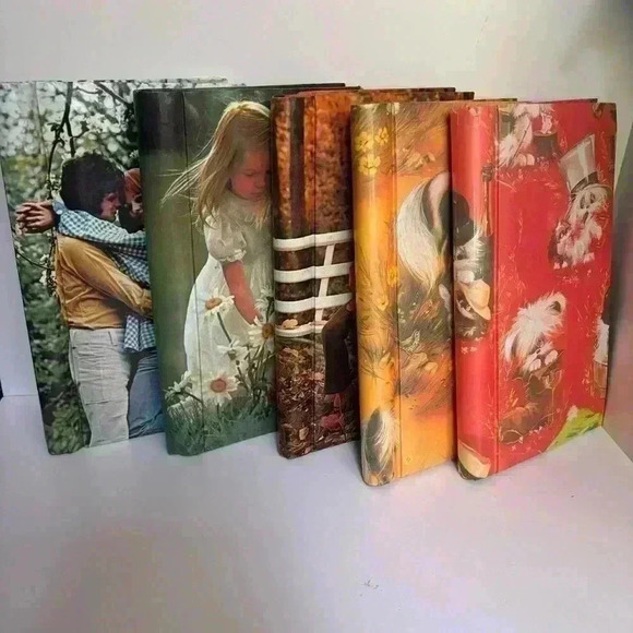 Awesome set of 5 vintage 70s  pocket photo albums - Picture 1 of 13